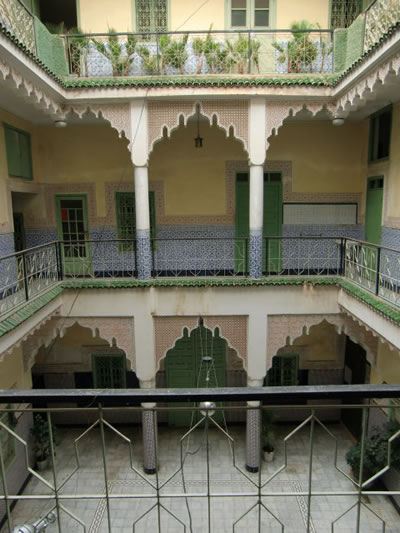 The traditional balconies and stucco work are pleasing to the eye